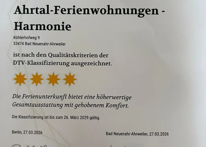 Ahrtal Vier Sterne Alexandra Weiler Harmonie Lejlighed *